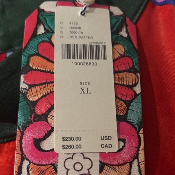 *NEW WITH TAGS* FARM Rio Vibrant Floral Maxi Dress in Pink and Blue - Picture 4 of 6